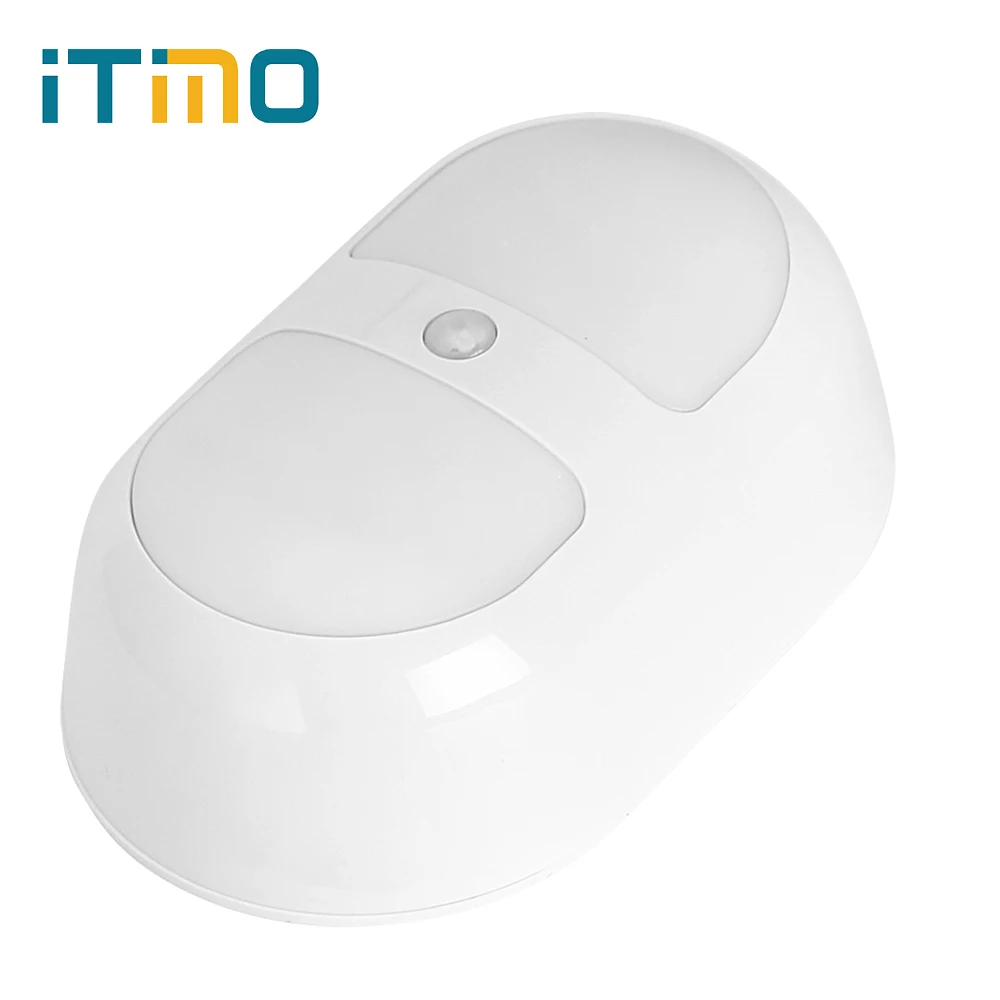 

ITimo Battery Lamp LED Night Light Motion and Light Sensor Wireless Indoor Lighting Closet Wall Bookcase Showcase Bedside Lamp
