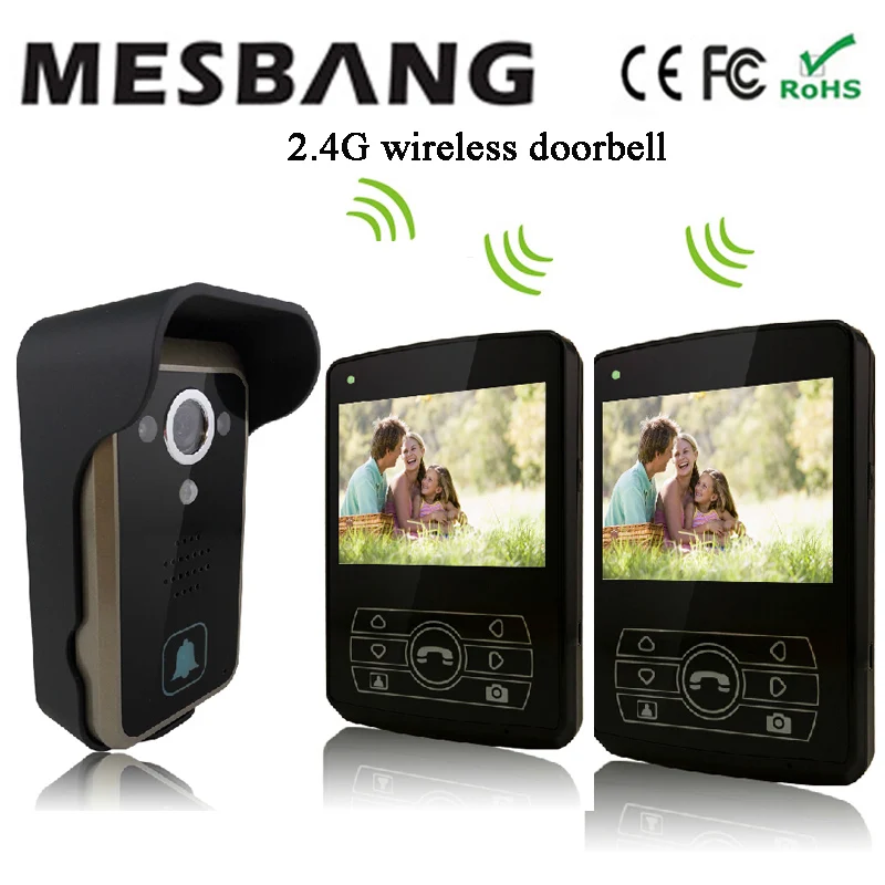 

Mesbang villa Wireless ip video door bell doorbell intercom door phone camera system free shipping