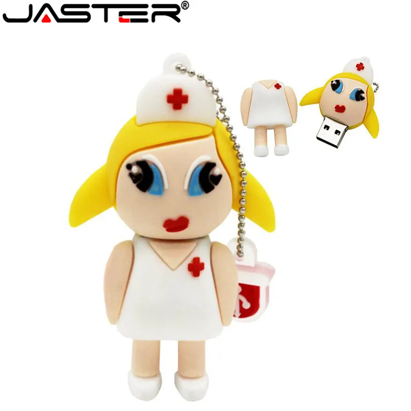 Joster креативная 100% реальная емкость мультфильм медсестры USB 2 0 флэш-карта 32 г/16 г/8