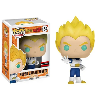 Funko pop Amine Dragon Ball PORUNGA SUPER SAIYAN GOKU Golden Frieza GREAT VEGETA Виниловая фигурка Коллекционная модель с коробкой - Цвет: 154 SAIYAN VEGETA