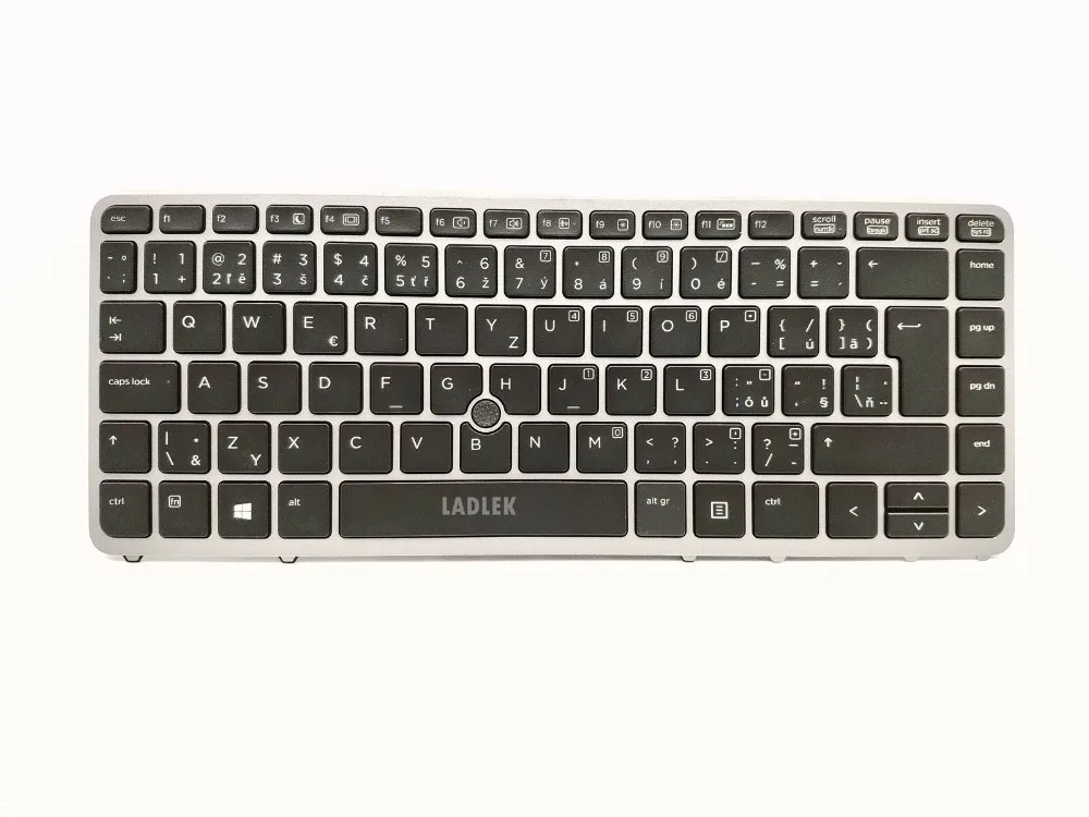 New For HP Elitebook 840 G1 850 G1 840 G2 850 G2 Keyboard Backlit Belgian Silver