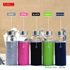 AIWILL Hot Selling Glass Sport Water Bottle With Protective Bag 280ml / 360ml / 550ml Fruit Outdoor Bike Bottles High Quality ► Photo 3/6