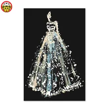 Картина по номерам художественная краска по номерам серебряный блеск свадебные платья свадебные подарки картины по номерам акриловыми красками pa