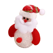 Горячая 1 шт. Детский милый светильник светодиодный Санта-Клаус Снеговик Лось медведь ночной Светильник игрушки Рождественская декоративная кукла педант подарки