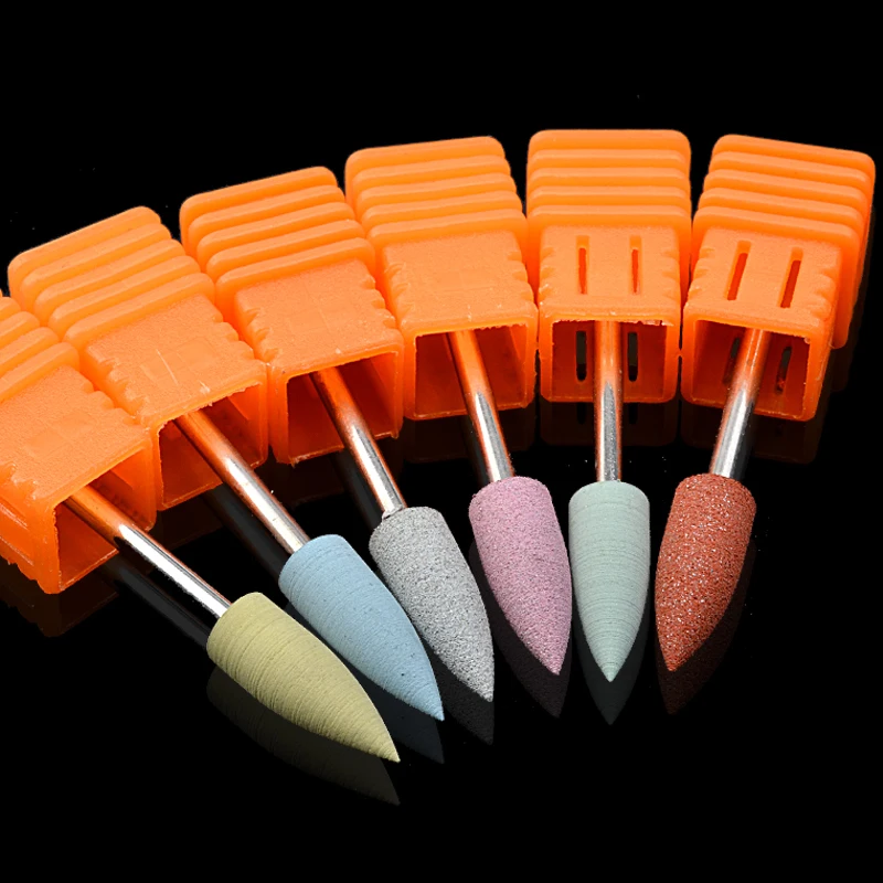 

1 Pcs Silicone Polisher Grinders Nail Drill Bits for Electric Manicure Machine to Smoothing and Intial Polishing Nail Art Tools