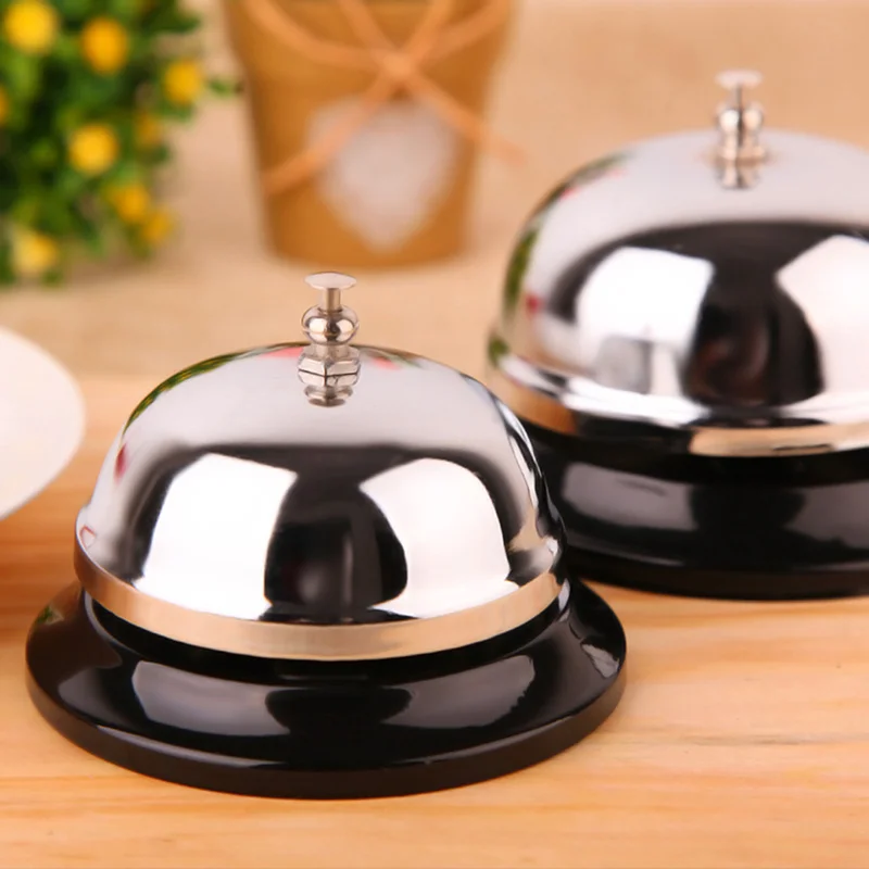 

1Pcs New Desk Kitchen Hotel Counter Reception 8.5cm Christmas Craft Cat Bell Restaurant Bar Ringer Call Bell Service Ring