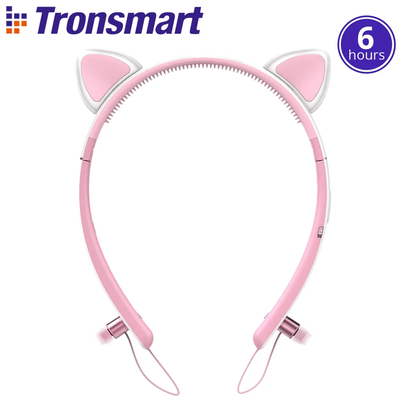 

NEW Tronsmart Bunny Ears Encore Wink Bluetooth Headphones Bluetooth 4.2 with LED Light wireless headphones bluetooth headset