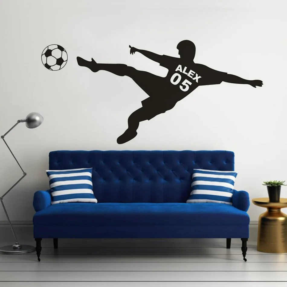  Football Vinyl Wall Decal - Customizable Home or