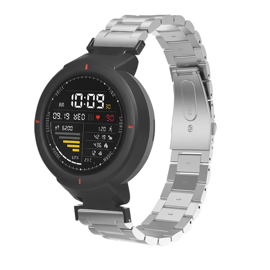 Ремешок для часов Amazfit Verge 3 металлический браслет из нержавеющей стали Xiaomi Huami