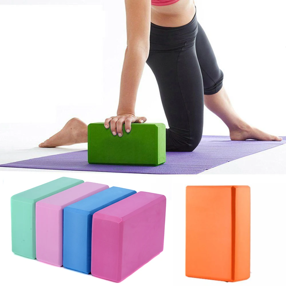 Details about   2 pcs Yoga Blocs Yoga Briques Mousse EVA Doux Yoga Accessoires Surface pour Yoga 