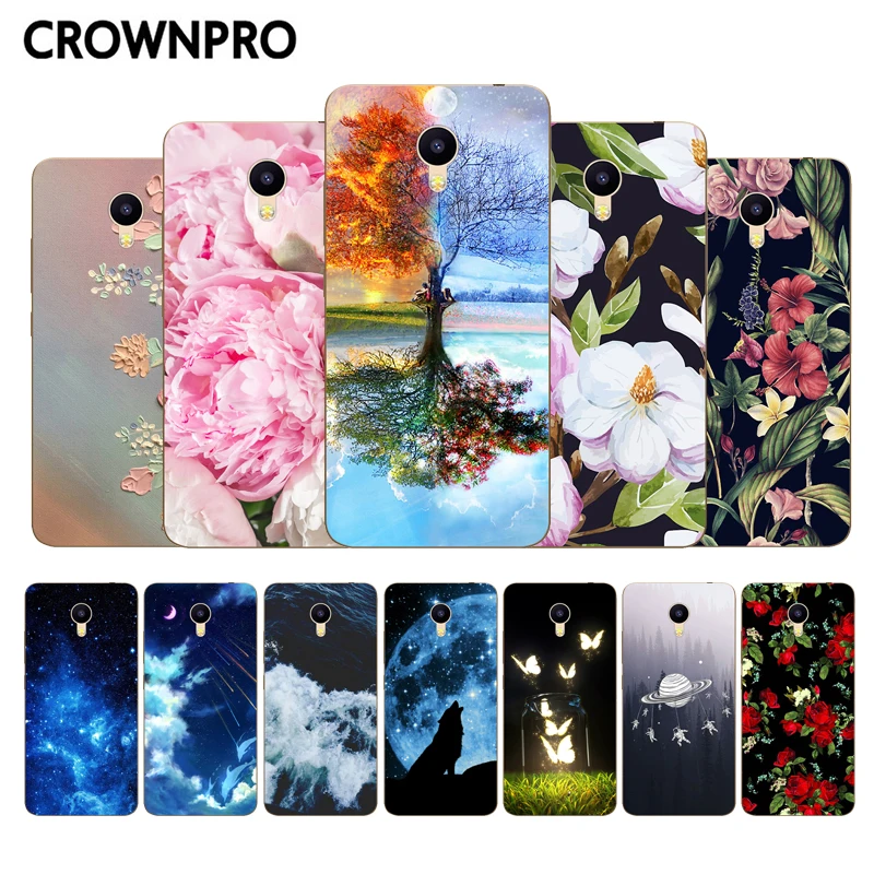 

CROWNPRO M3 Note Case Cover Silicone Meizu M3 Note 5.5" Soft TPU Case Protective Back Cover Meizu M3 Note Phone Funda