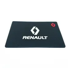 Автомобильный логотип Противоскользящий коврик gps держатель для телефона нескользящий коврик для Renault Clio Scenic TwinGo Laguna Megane 2 3 4 автомобильные аксессуары