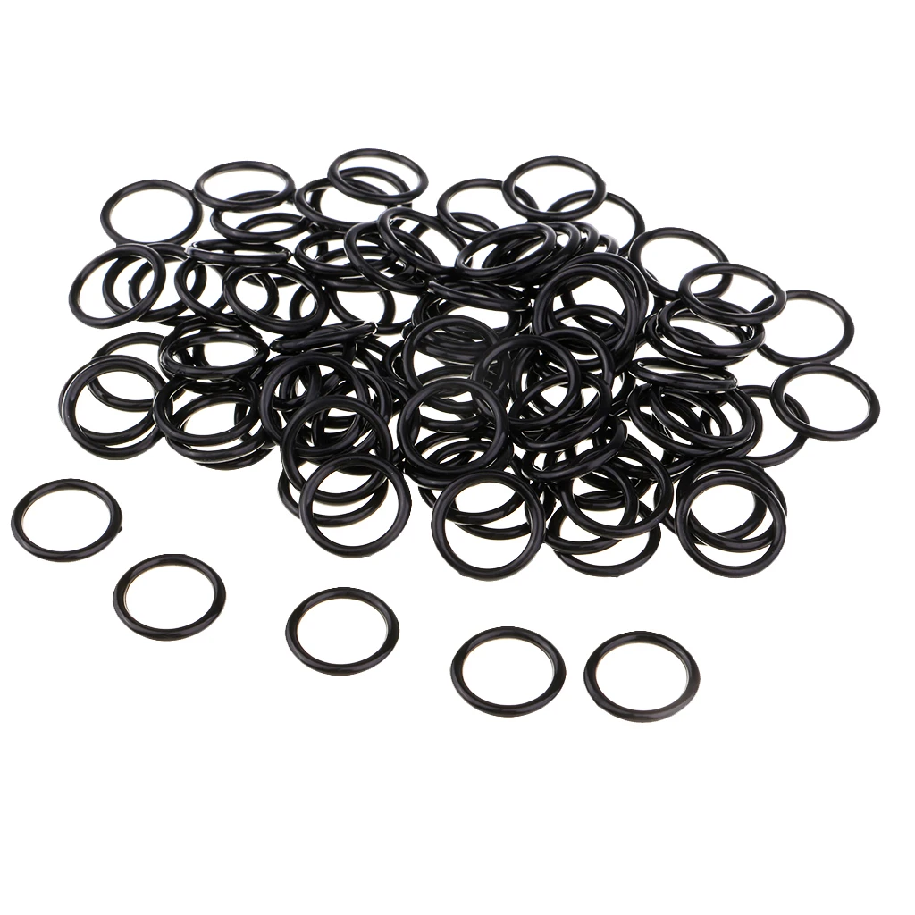 100pcs Nylon Bra Strap Adjuster Slider O Rings Lingerie Sewing Crafts 12mm