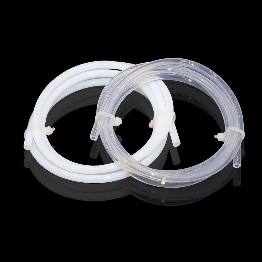 1 متر 3D طابعات المستوردة واضح/أبيض PFA PTFE أنبوب تفلون الأنابيب ، j-رئيس hotend RepRap روستوك بودين الطارد 2x3 2x4 3x4 4x6