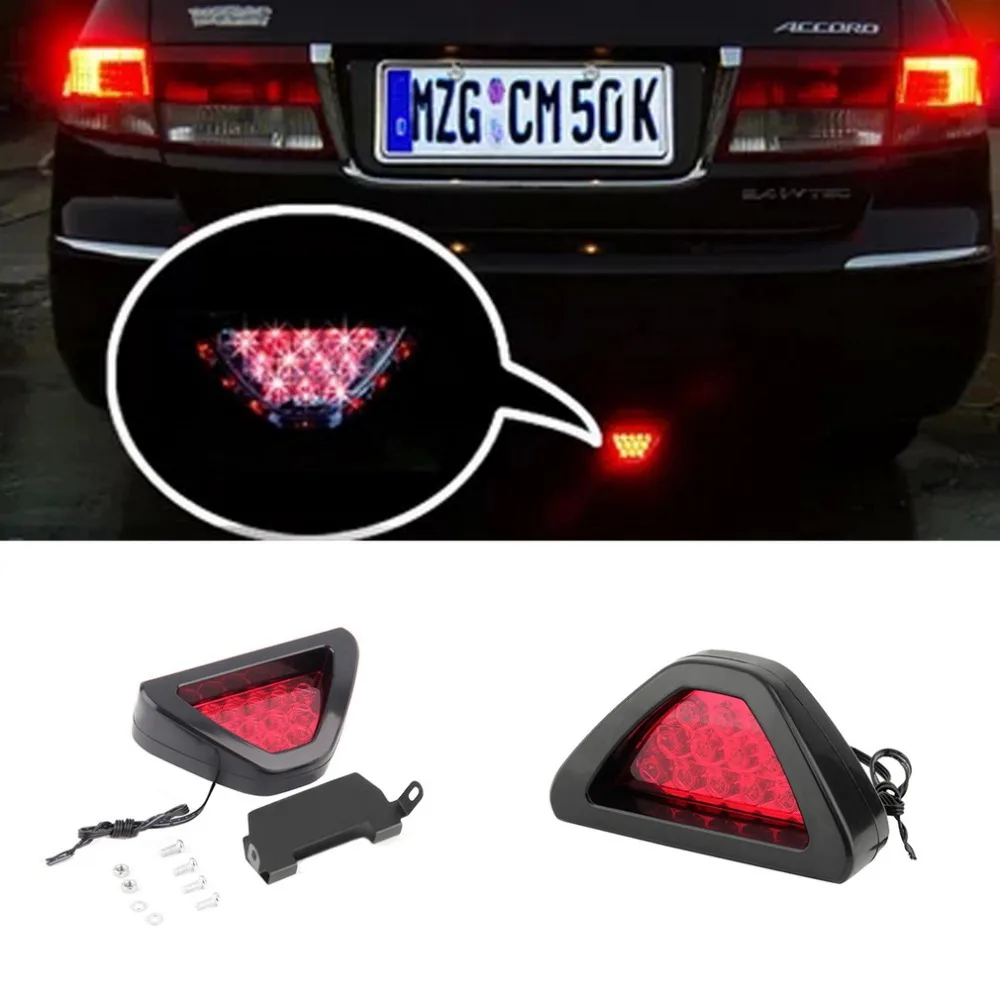 1Piece F1 Style Car Auto Motorbike Led Brake Stop Lights Lamps Blinking
