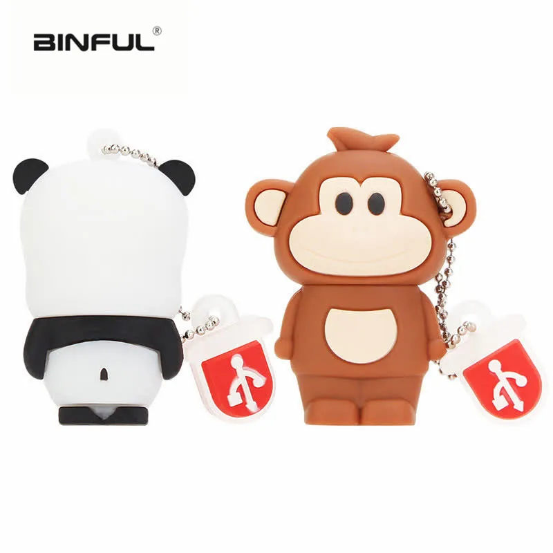 pendrive 16gb cartoon 128gb 8gb 4gb Personalized usb stick 2.0 panda Usb Flash Drive 32gb pen drive 64gb Wholesale free shipping