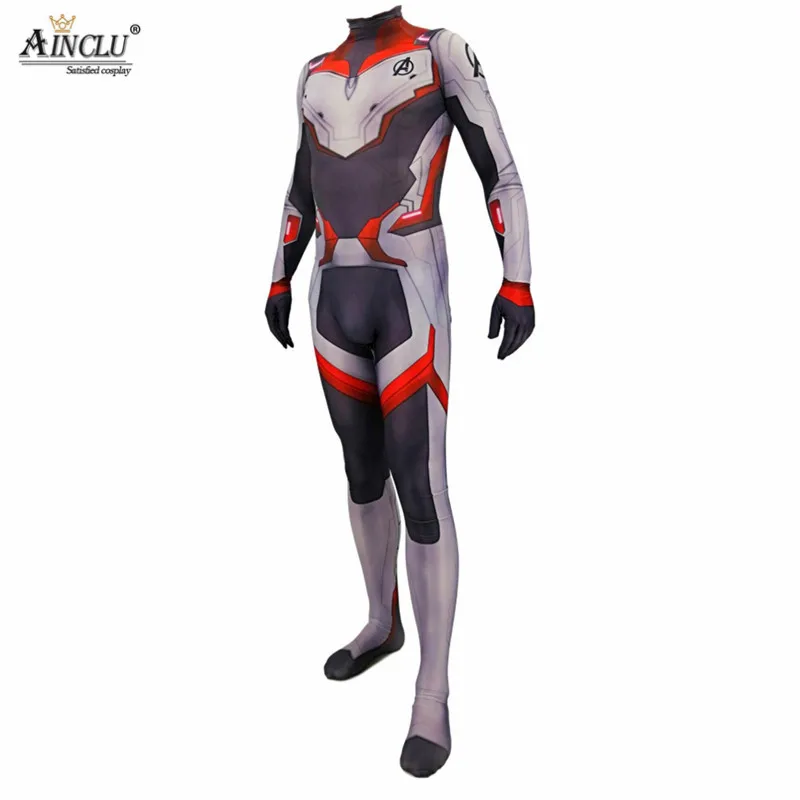 Avengers Endgame Quantum Realm Team Cosplay Costumes Lycra Spandex Adults Childern Halloween Zentai Bodysuit Suit Jumpsuits