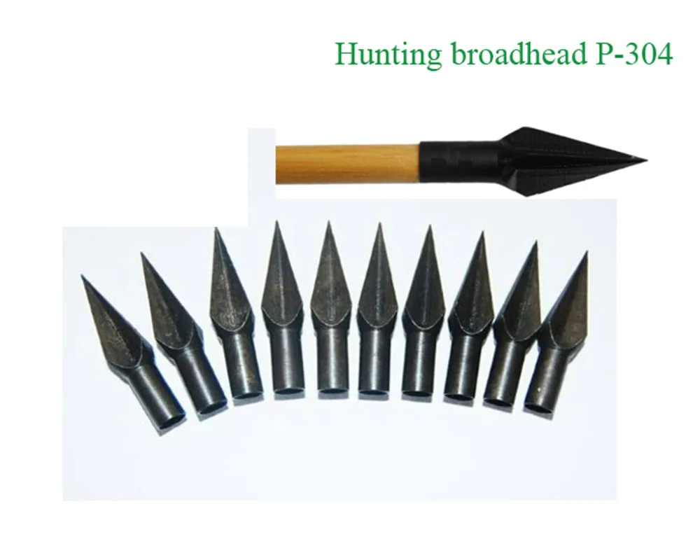 6 PCS Hunting Arrow Heads Traditional Curved Bows Wooden Arrows And Bamboo Special Big Four-edged | Спорт и развлечения