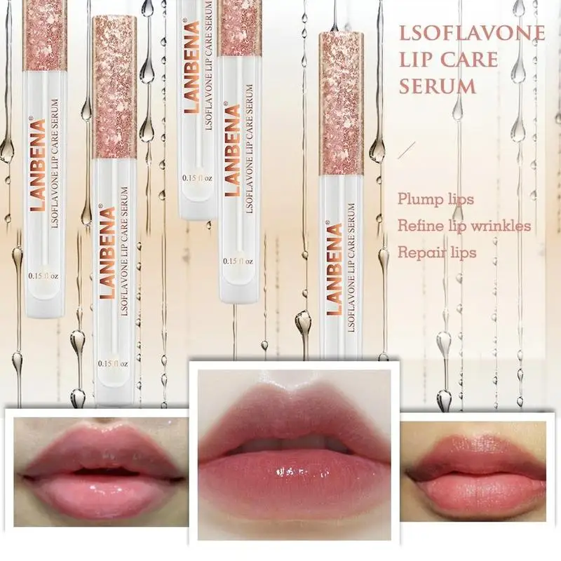 

1pc Lip Care Serum Lip Mask Lip Plumper Increase Lip Elasticity Reduce Fine Lines Repairing Moisturizing Essence