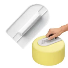 Пластик шпатель для торта гладкой Инструменты Набор для работы с мастикой «сделай сам» приспособления для выпечки формы поверхности кулинарный шпатель для кекса тщательно отделанные лентами штаны 100gD