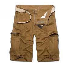 Новое поступление Для Мужчин's Повседневное камуфляжные шорты Для мужчин свободные мужские шорты Карго большой Размеры 29-40 с несколькими карманами шорты милитари homme