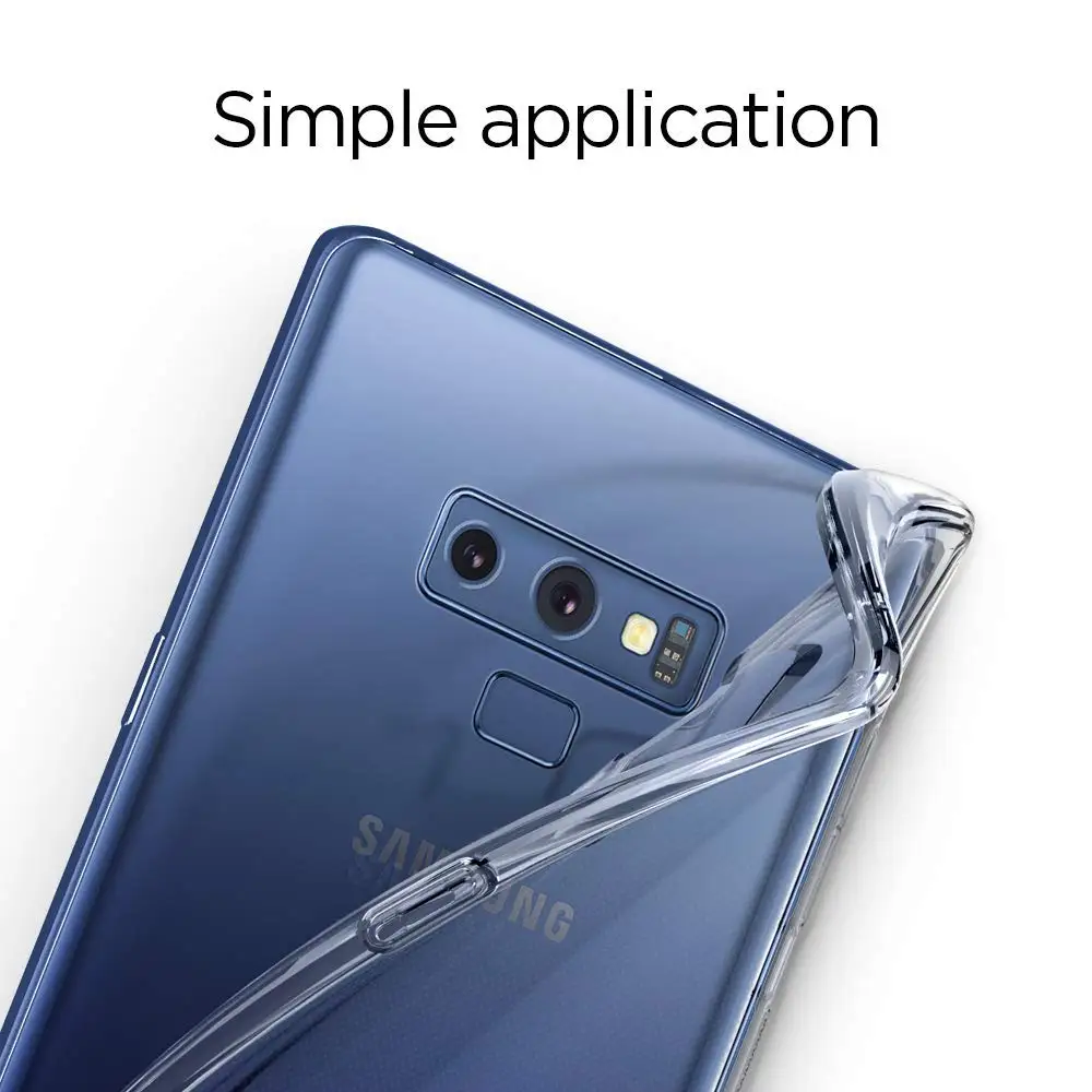 Чехол для Samsung Galaxy Note 9 8 Силиконовый прочный прозрачный бампер из ТПУ мягкий чехол
