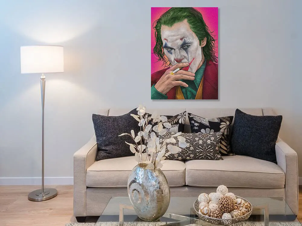 The Joker poster Wall Art Canvas For Teens Living Room Home Bedroom Study Dorm room Apartment Art Decoration Prints