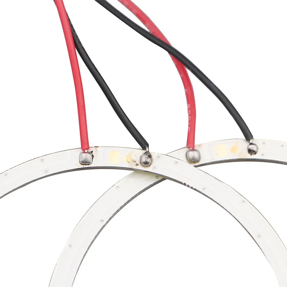 2 шт. (1 пара) COB Angel Eye Авто кольца с ореолом 70 мм 12 В 24 фара 60 SMD Автомобильные