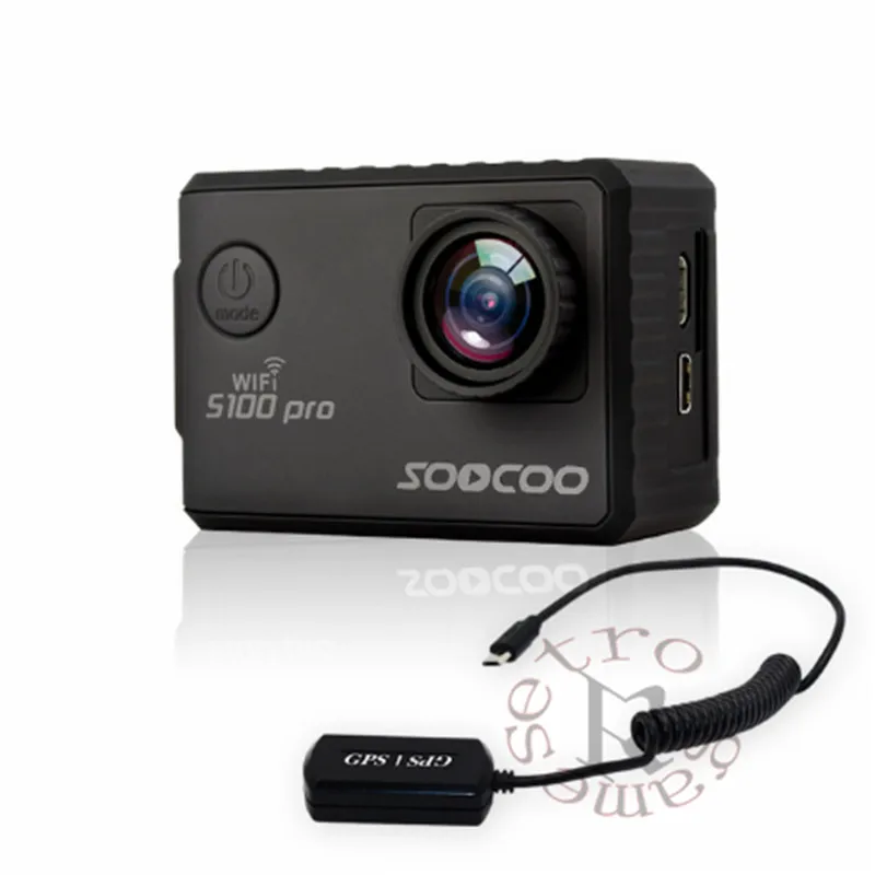 Спортивная Экшн камера SOOCOO S100PRO 4K с сенсорным экраном и гироскопом GPS Модель