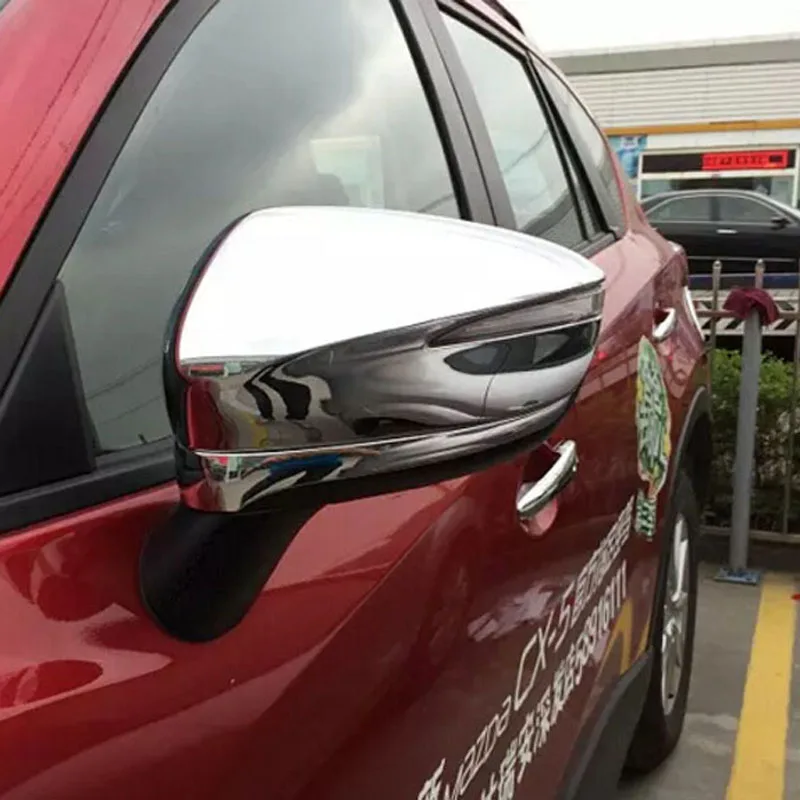 Для Mazda CX 5 CX5 2015 2016 хромированные боковые зеркальные крышки полоса отделка