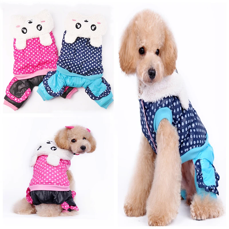 

Cartoon Rabbit Winter Thick Puppy Dog Jumpsuits Warm Four-legs Coat for Small Dogs Chihuahua Yorkie Dog Clothes Cat Jacket YP38