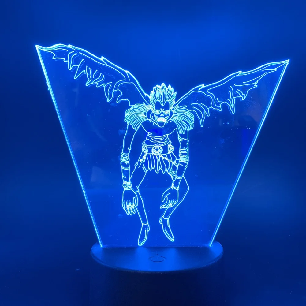  Japanese Manga Death Note Ryuk Figure Led Night Light Touch Sensor Color Changing Nightlight for Ki - 33036647298