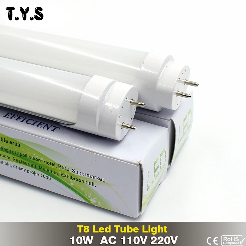 

LED Tube Light Bulb t8 led tubete 600mm SMD 2835 10W Wall Lamps 110V 220V Cold Warm White lampada luz led light tube spotlight