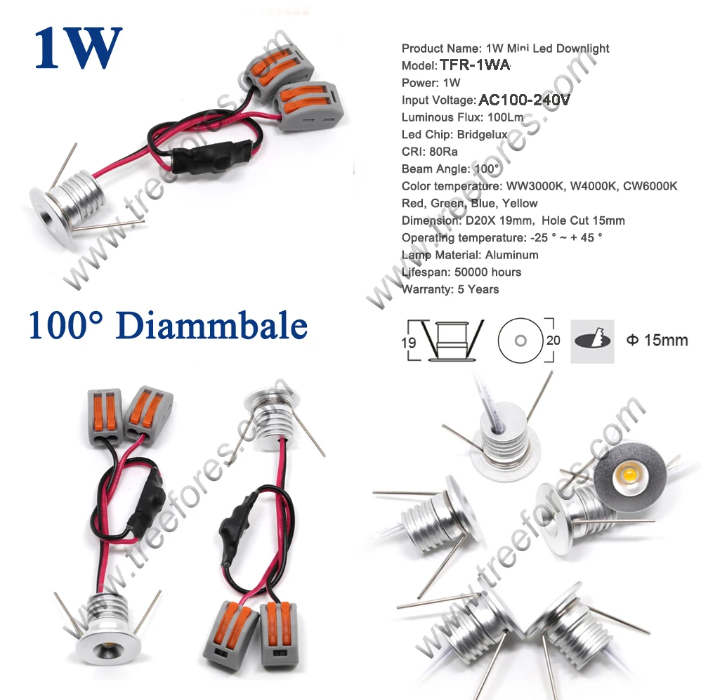 1W 2W 3W 4W AC 110V 120V 220V 230V 240V Mini LED Bulb Lamp Downlight for KTV Bar DJ Spot Lighting