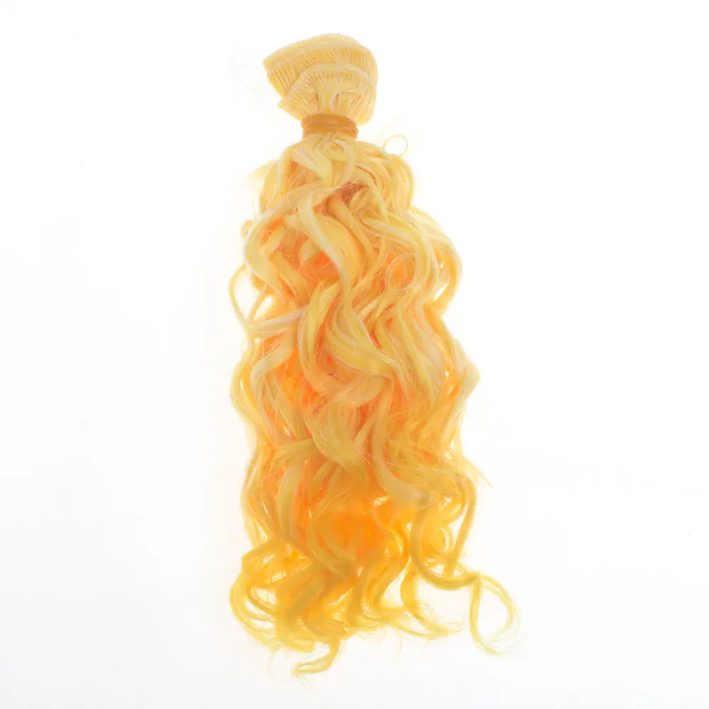 1 шт. 15 см синтетическое волокно винт вьющиеся волосы для наращивания для всех кукол DIY аксессуары