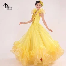 Юбка для фламенко, для взрослых, Испанская танцовщица, для фламенко, для танцев, Дамское нарядное платье, костюм, размеры S-3XL