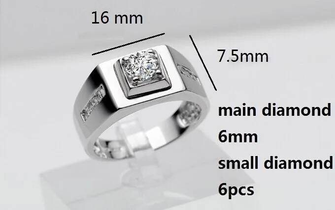 Almei серебряного цвета кольца для мужчин Мода Панк ювелирные изделия кубического циркония мужские обручальные кольца Anel Masculino J473