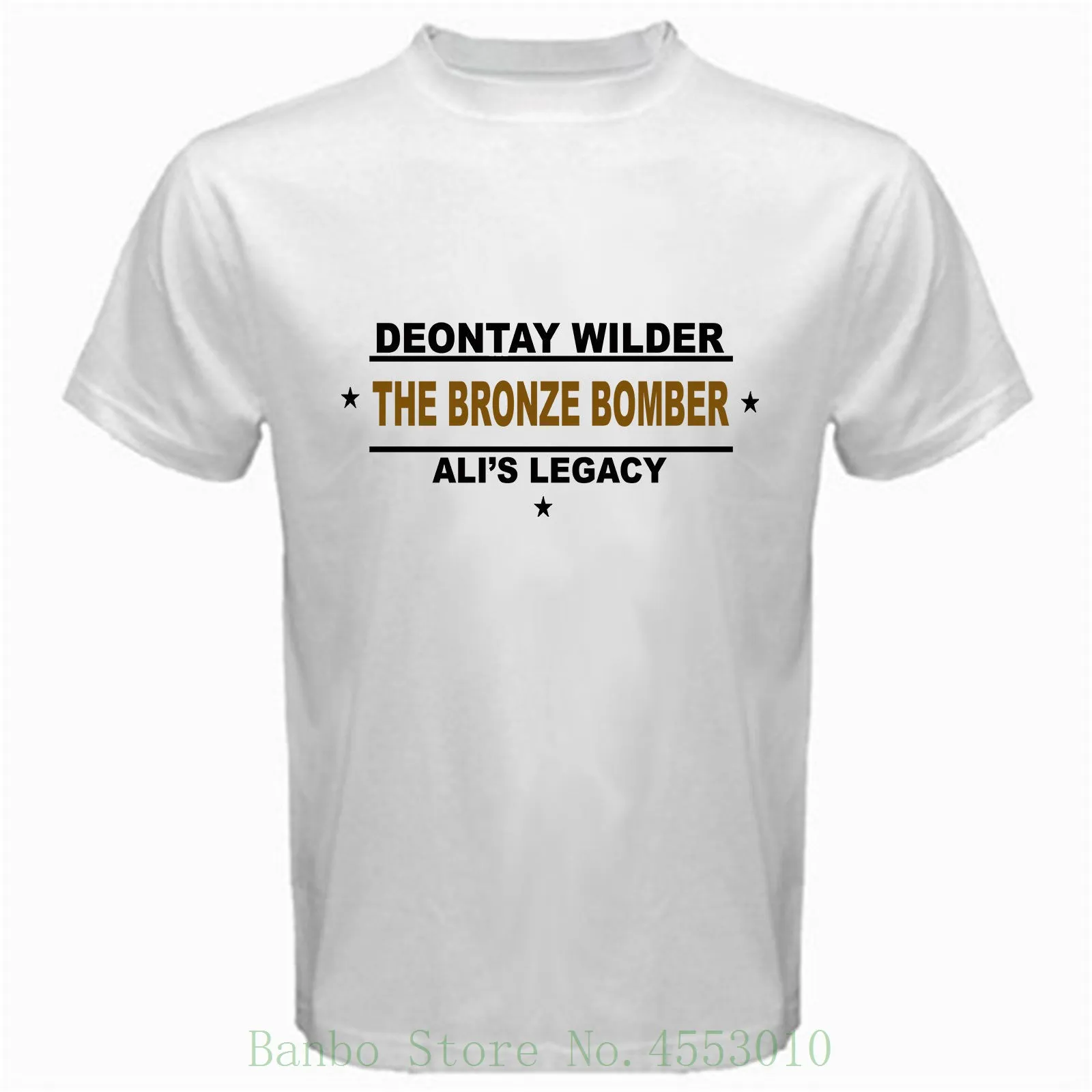 Deontay Wilder The Bronze Bomber Ali's Legacy Heavyweight Champ Tshirt
