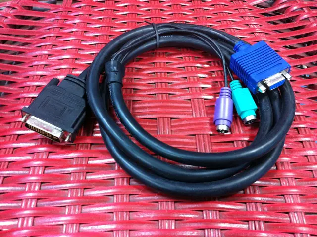 Новый 1.5 М C2T KVM Монитор Видео Кабель 06P4792 00N6954 00N7004 для IBM X330 X335 СЕРИИ Сервер|kvm