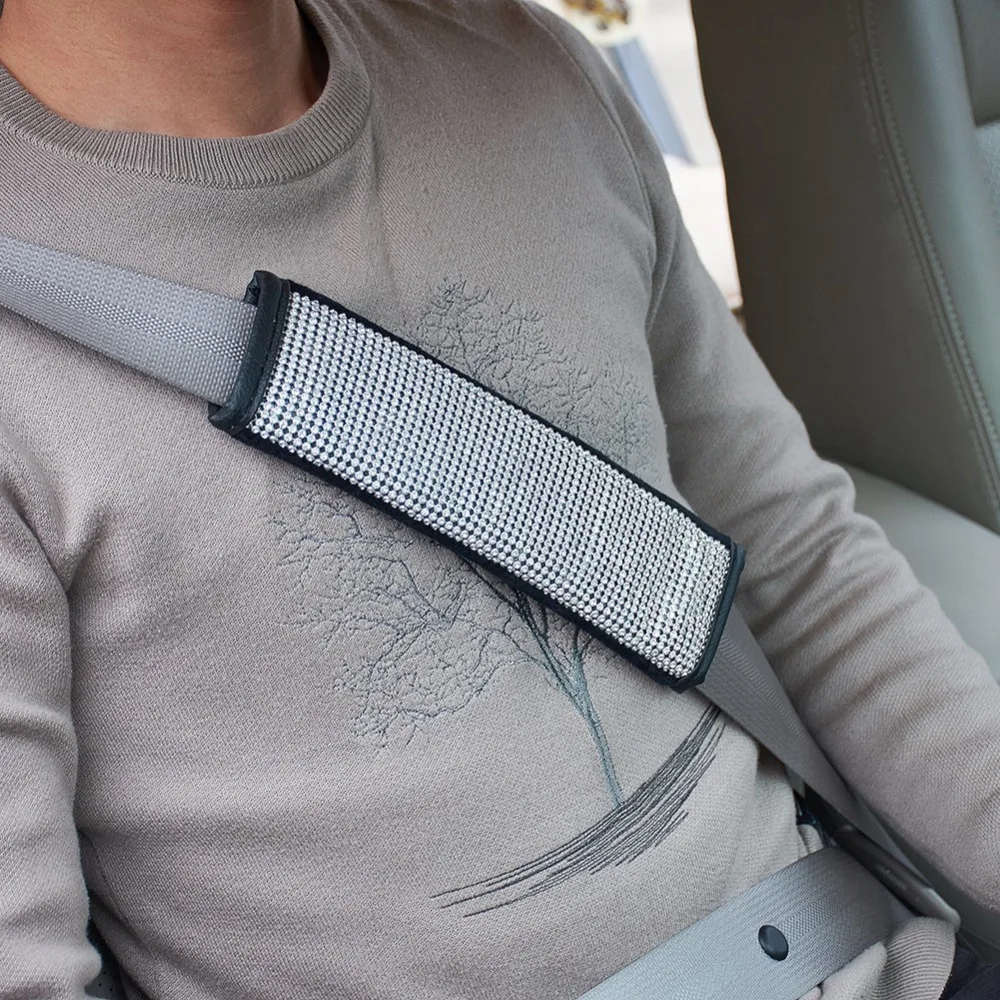 Car Seat Belt Cover Pad PU Seat Belt Pads Children Baby Safety Headrest
