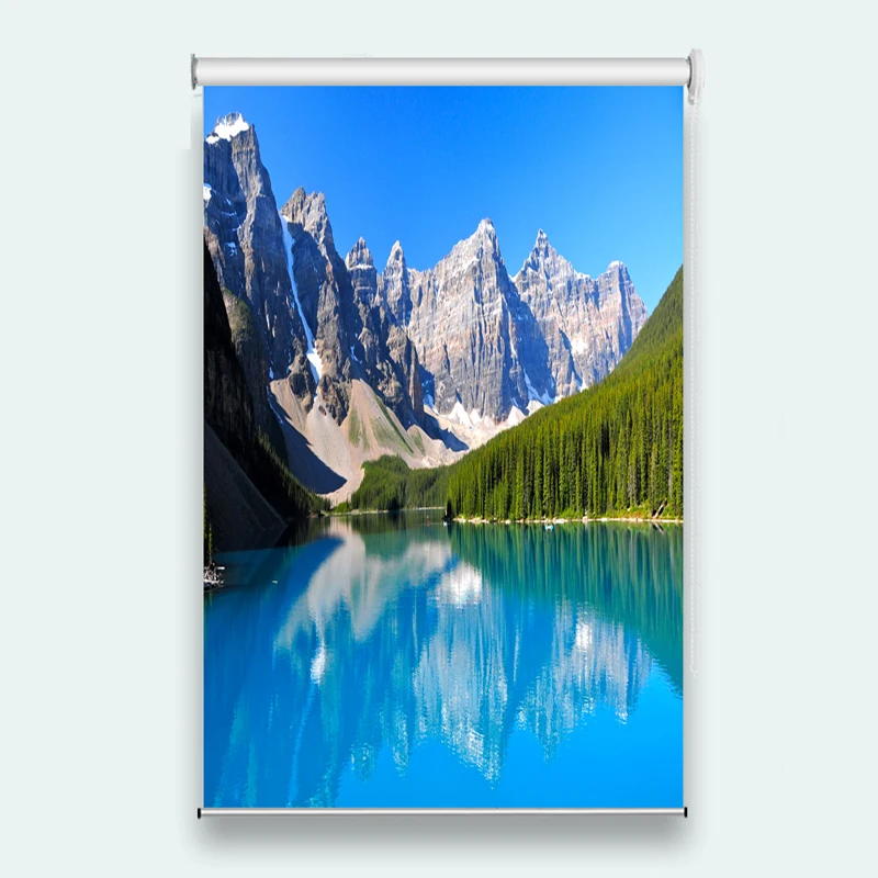 Window Curtain Sunscreen 3D Roller Blind landscape for Any room decoration roller blinds windows customize | Дом и сад