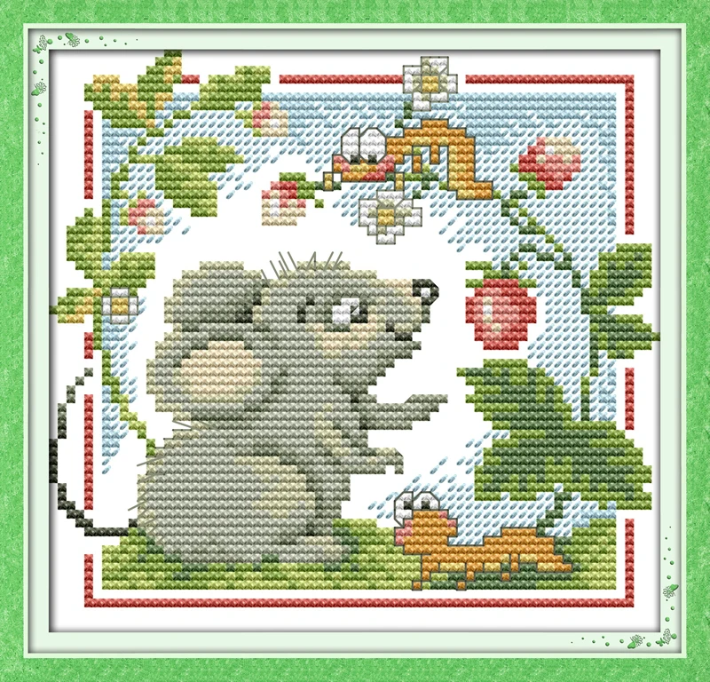

Fruit , counted printed on fabric DMC 14CT 11CT Cross Stitch kits,embroidery needlework Sets, Home Decor
