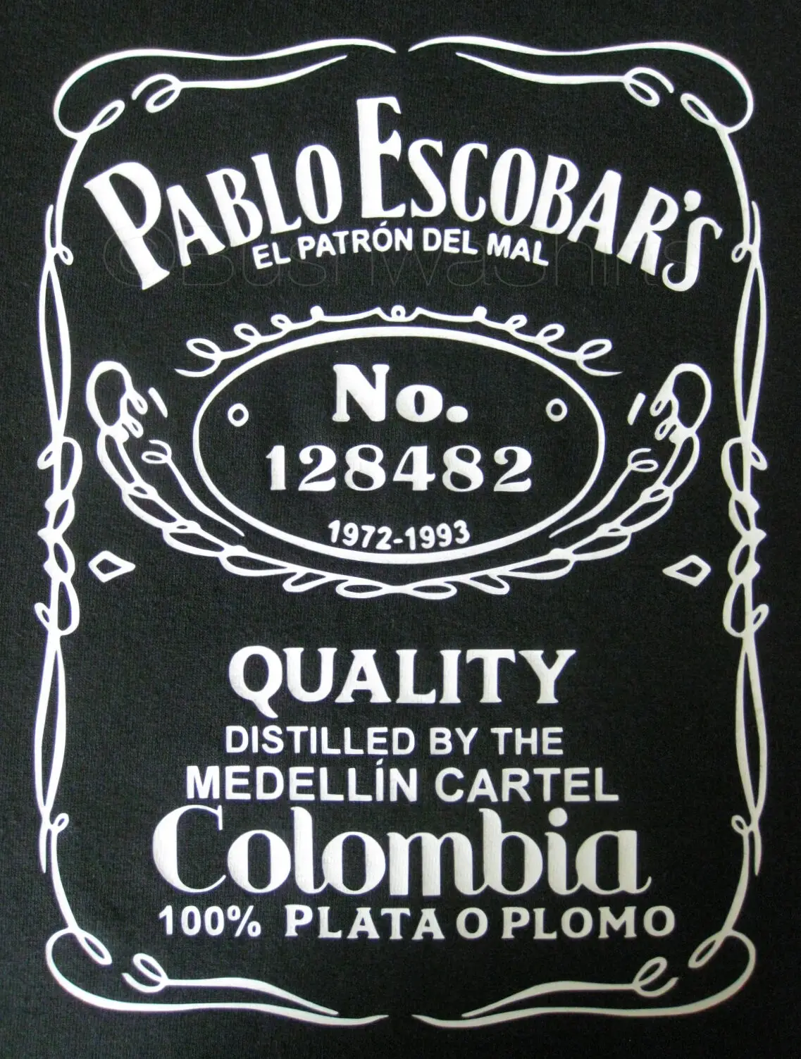 

2019 Fashion Colombian Pablo Escobar Retro Inspired Tee T Shirt Top Tv Show Mens Narcos Unisex Tee