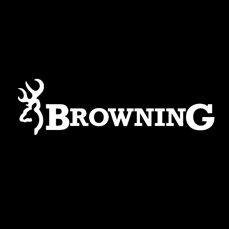 Browning Hunt Deer Buck Chasse Автомобильная Наклейка виниловая Черная/Серебристая/Лазерная 22