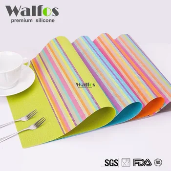 

WALFOS 2 pieces PVC Placemat Bar Mat 30*45 cm Plate Mat Table Mat Set Kitchen Hot Pads Kitchen accessories