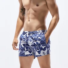 Мужские шорты для плавания, мужские шорты купальные для доски, с принтом, купальники, Спортивная пляжная одежда, шорты для серфинга, купальник maillot de bain