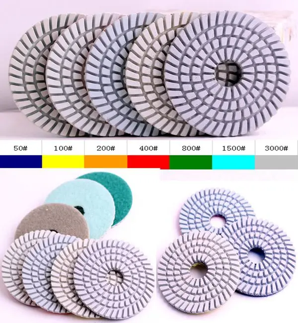 Мм 100#80 мм влажный алмаз дюймов 3 дюйма гранит полировки колодки для полировки гранита
