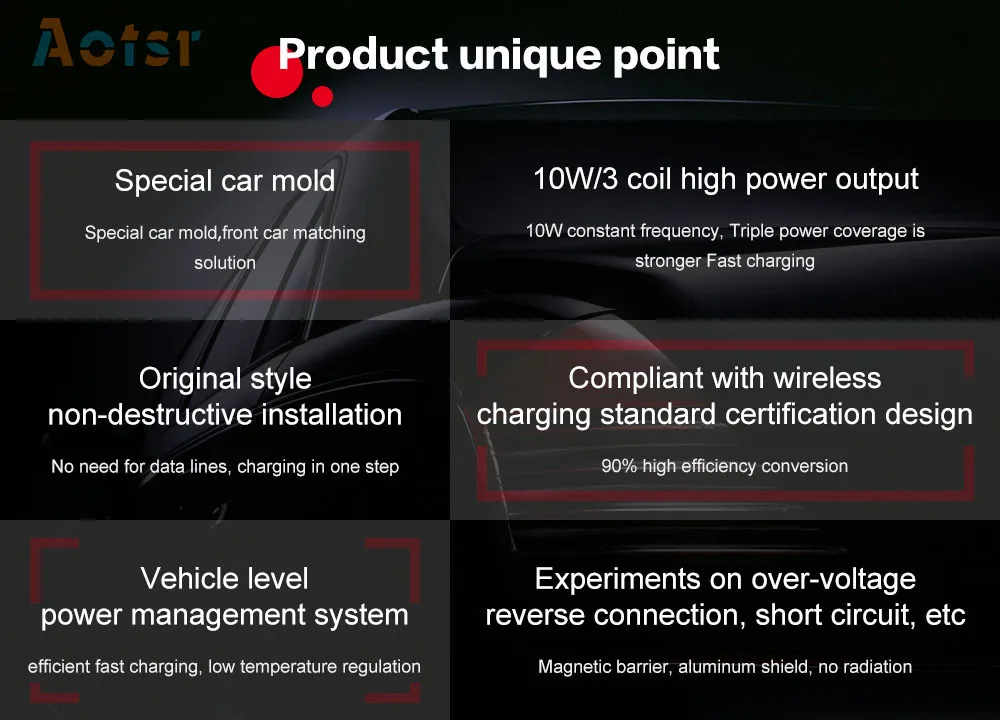 QI автомобильное беспроводное зарядное устройство для Audi Q7 интеллектуальная инфракрасная быстрая Беспроводная зарядка автомобильный держатель телефона для iphone