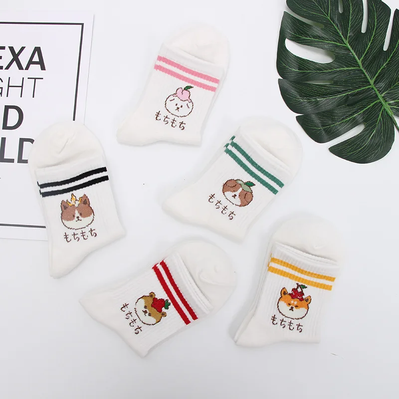 Jeseca/Новинка Носки с героями мультфильмов Милые жаккардовые носки животными
