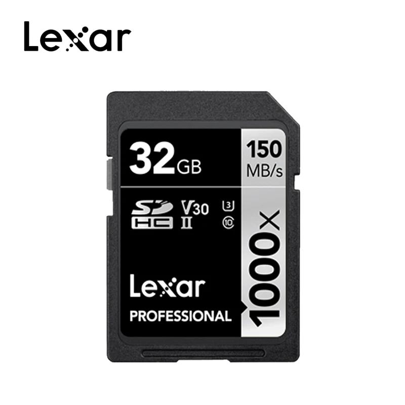 Оригинальная SD карта Lexar 128 ГБ 1000x UHS II U3 SDHC SDXC 32 Гб памяти 16 64 sd 150 МБ/с./с класс 10 cartao de